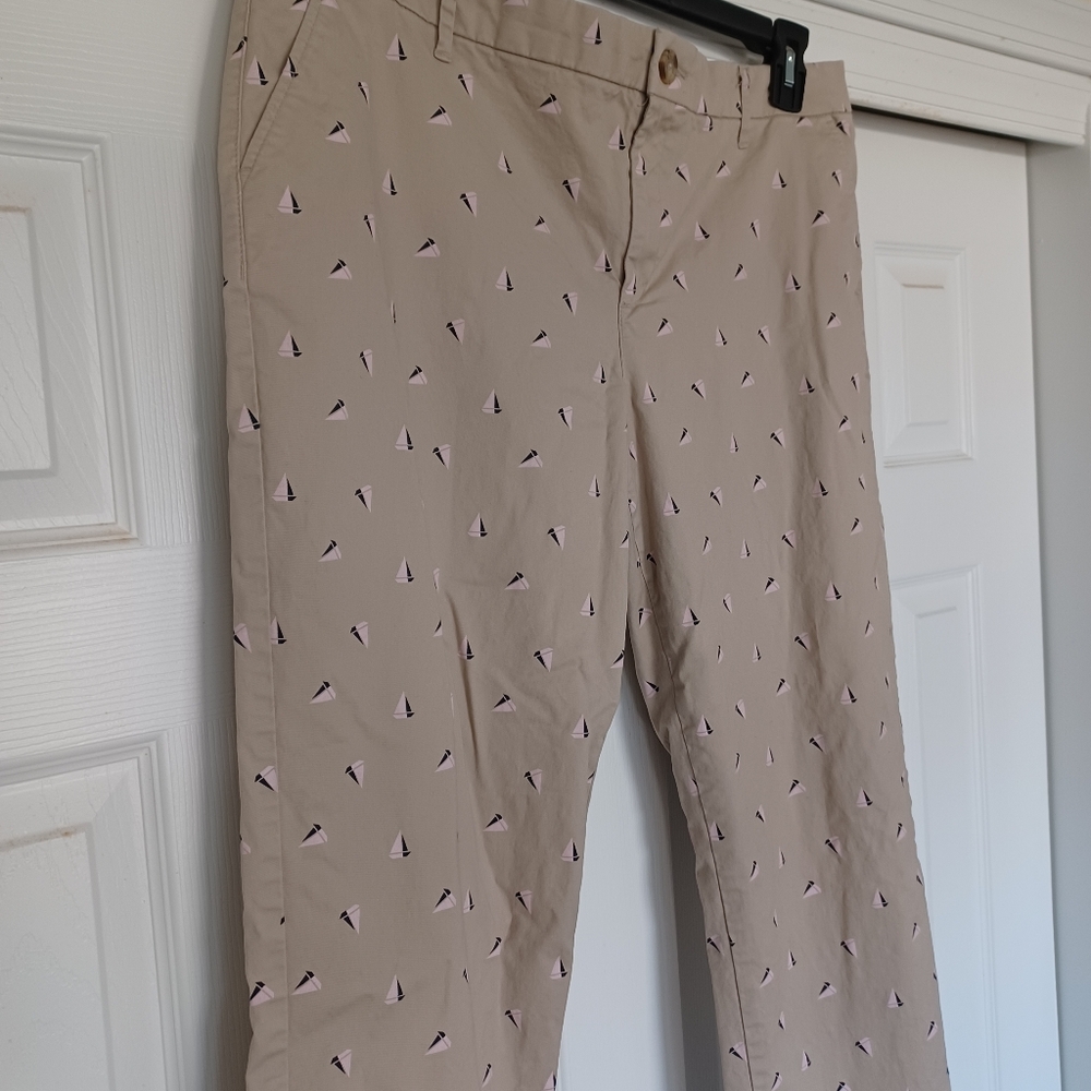 Tommy HILFIGER Tan nautical Sailboat Pants - 16